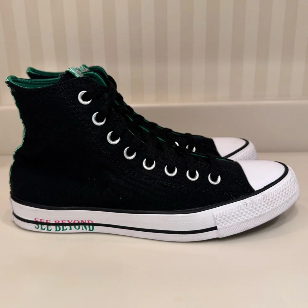 Converse Chuck Taylor All Star Hi Top "See Beyond" Black Sneakers Unisex - Picture 10 of 16